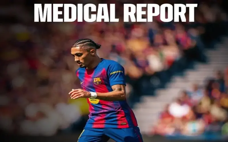 برشلونة يفقد جهود رافينيا لعدة أسابيع بعد تعرضه لإصابة عضلية مفاجئة